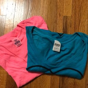 Pink Bundle of 2 short sleeve t shirts.